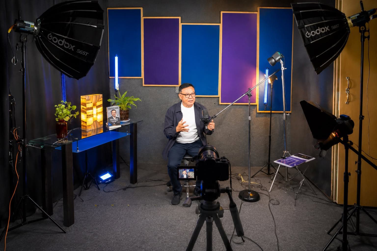 Espacio de producción de podcast y contenido de Arión Producciones